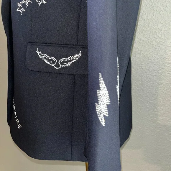 ZADIG & VOLTAIRE VALSE MULTI STRASS BLAZER JACKET - ARTSY